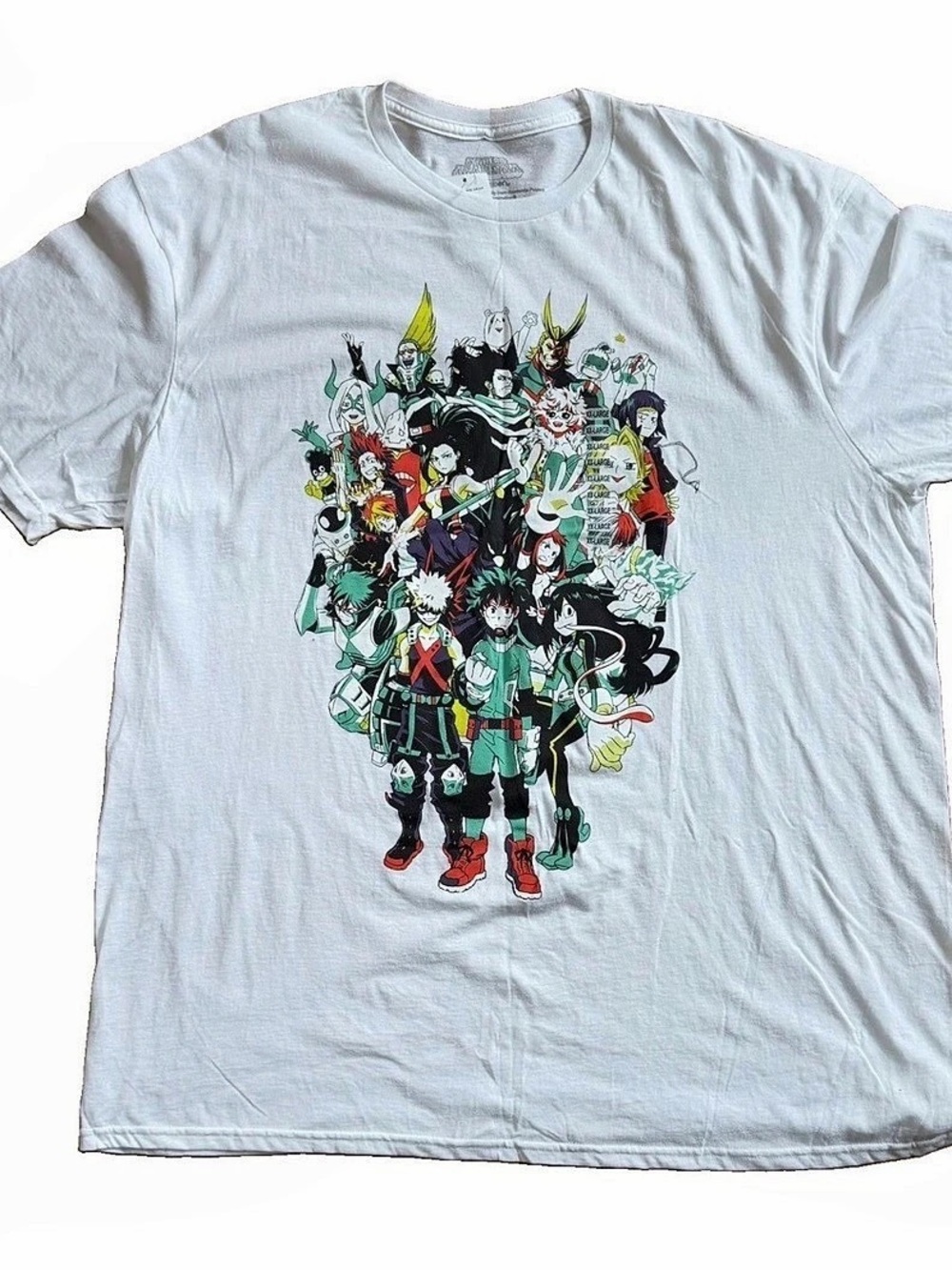 Funimation My Hero Academia All Might Graphic Tee White XXL